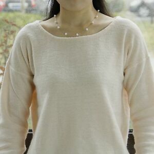 【貨物輸送無料】宝飾品・付属品 ゴールドシルバーホワイトファインカラーマッシブクラスcollier fin perle blanche de culture deau douce argent massive 925 class tz6