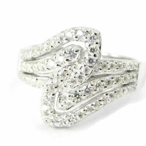 【貨物輸送無料】宝飾品・付属品 ホワイトシルバーリングbague argent deesse blanc