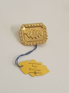 【送料無料】ジュエリー・アクセサリー ヴィンテージブローチイネスドラフレサンジュブローチゴールデンブローチbroche vintage ines de la fressange brooch broche doree 19,156円