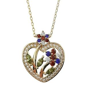 【貨物輸送無料】宝飾品・付属品 カラーメッキゴールドオキシデスジルコニウムcollier coeur amour plaque or amp; oxydes zirconium  longueur 40 糎  5 糎  femme