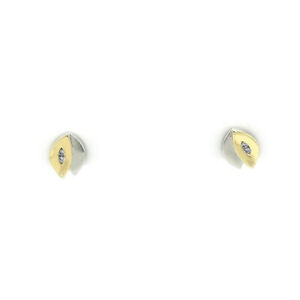 【貨物輸送無料】宝飾品・付属品 スターリングシルバービコロールジルコーネイヤリングboucles doreilles en 925 sterling argent bicolore zircone