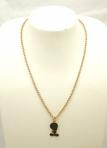 【貨物輸送無料】宝飾品・付属品 コッラーナジロコロインオットネロサートコンティッティピッコロcollana girocollo 1ar インチ ottone rosato con titti piccolo