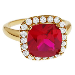 【貨物輸送無料】宝飾品・付属品 プラークジルコニウムサイズbague femme plaque or et oxydes de zirconium blancs et rouge  taille 56 dispo