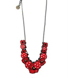 【送料無料】ジュエリー・アクセサリー ジュエリーポピーカラーエンドウlol bijoux collier coquelicots printaniers rouge et pois