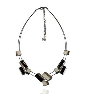 【送料無料】ジュエリー・アクセサリー セレマネックレスエフェクトikita collier serema effet 3 d noir et blanc