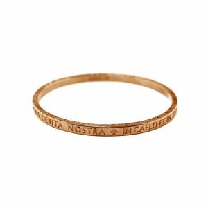 【貨物輸送無料】宝飾品・付属品 ブラチャレリジドアメンスキアヴァロサトコンプレギエラパドレノストロインクイサbracciale rigido amen schiava brpnr rosato con preghiera padre nostro incisa s