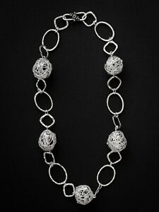 【貨物輸送無料】宝飾品・付属品 カラーデプラタアルタカリダードcollar de plata 925 nuevo alta calidad  46 糎  18,11