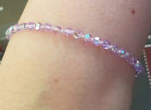 【送料無料】ジュエリー・アクセサリー パープルスワロフスキーブレスレットbracelet en swarovski couleur violet