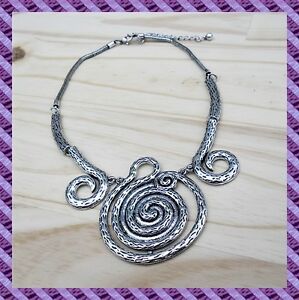 【貨物輸送無料】宝飾品・付属品 エスニックメタルネックレスロットlot de 10 collier  ethnique metal