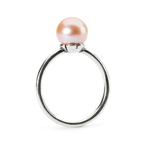 【貨物輸送無料】宝飾品・付属品 アネロトロルビーズペタリディペルラローザリングアルジェントanello donna trollbeads petali di perla rosa tagri00322 mis 12 ring argento