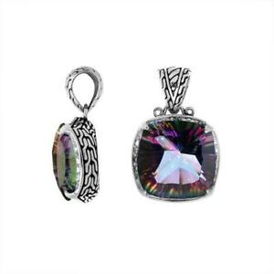 【貨物輸送無料】宝飾品・付属品 しろがね色シャンデリヤpendentif argent massif avec mystic quartz ap6145mt