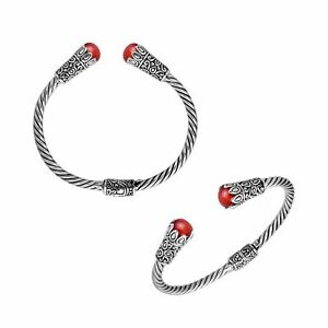 【貨物輸送無料】宝飾品・付属物 シルバースターリングブレスレットコーラルargent sterling bracelet avec corail ab1064cr