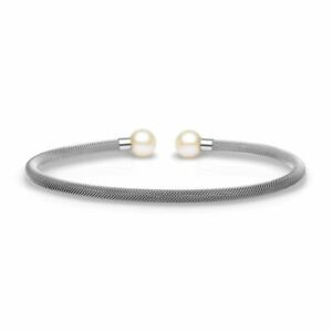【送料無料】ジュエリー・アクセサリー チャームベーリングブレスレットステンレスメッシュスチールパールbering bracelet pour charms inox mesh acier perle 626150x