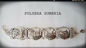 【貨物輸送無料】宝飾品・付属物 パルセラスメリアスメリアンブレスレットエンキエンリルシルバープラタpulsera sumeria  sumerian  bracelet enki enlil silver 925 ml plata