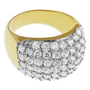 【貨物輸送無料】宝飾品・付属物 ジルコニウム大きさbague plaque or 750000 et oxydes de zirconium  femme  taille 56 dispo