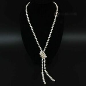 【貨物輸送無料】宝飾品・付属物 ネックレススカーフパールカルチャーバロックカルチャーブリリアントcollier echarpe sautoir perle culture baroque blanc brillant 8粍  9粍 150珊 tz8