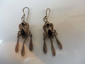【送料無料】ジュエリー・アクセサリー イヤリングイヤリングシルバーbelle, vieux boucles doreilles boucles doreilles , 925 argent avec onyx｜hokushin