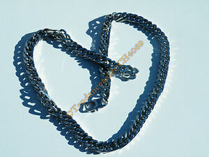 【送料無料】ジュエリー・アクセサリー チェーンネックレスグルメメッシュステンレススチールcollier chaine 62 cm maille gourmette 10 mm acier inox