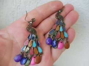 【送料無料】ジュエリー・アクセサリー イヤリングイヤリングエナメルmagnifique,vieux boucles doreilles,boucles doreilles ,metal emaille|hokushin