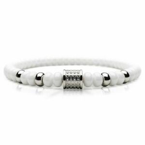 【送料無料】ジュエリー・アクセサリー ベーリンググローセラミックブレスレットbering arctic glow bracelet en ceramique pour femmes blanc 6035117x