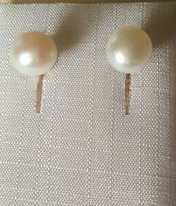 【送料無料】ジュエリー・アクセサリー ゴールドイヤリングパールor boucles doreilles 585er perle