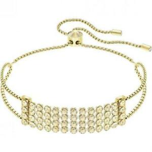 【貨物輸送無料】宝飾品・付属物 ブラッチャレスワロフスキードナレガメタリカオロジャロbracciale swarovski donna 5386195 lega metallica oro giallo