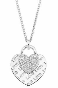 【貨物輸送無料】宝飾品・付属物 オリバージュエリーシルバーウーマンズネックレスハートsoliver bijoux collier femme argent avec coeur 2026089