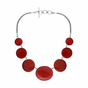 【貨物輸送無料】宝飾品・付属物 スターリングシルバーカラーコーラルcollier argent sterling avec corail an1007cr