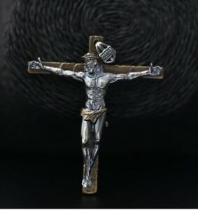 【送料無料】ジュエリー・アクセサリー スターリングシルバージーザスクロスチャーム925 sterling silver jesus cross  pendant charm collectible s1670