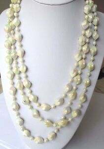 【送料無料】ジュエリー・アクセサリー ヴィンテージネックレスビーズgrand collier sautoir perles resine a reflets 78 cm bijou vintage 330