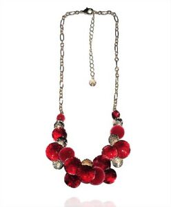 【送料無料】ジュエリー・アクセサリー ラウンドパスティーユネックレスレッドゴールドikita collier pastilles rondes rouge et or