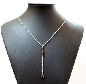 【貨物輸送無料】宝飾品・付属物 シルバーガーネットネックレスcollier grenat argent