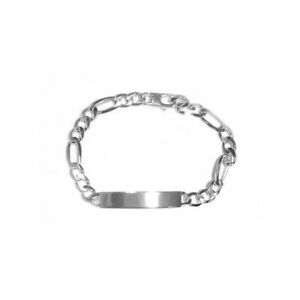 【送料無料】ジュエリー・アクセサリー シルバーグルメブレスレットマイレフィガロアイデンティティプレートbracelet gourmette argent 925 maille figaro 7mm plaque identite