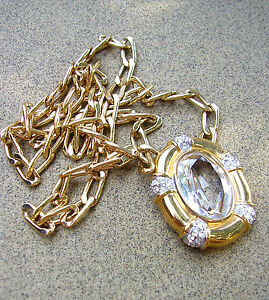 【送料無料】ジュエリー・アクセサリー ゴールドプレートチェーンネックレスカボションラインホワイト770  collier chaine plaque or cabochon strass blanc