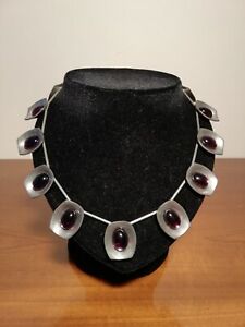 【送料無料】ジュエリー・アクセサリー カラーデザインヨルゲンジェンセンエタンガラスcollier,design jorgen jensen,etain et verre,annees 70