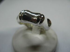 【貨物輸送無料】宝飾品・付属物 輪っかring men women インチ bamboo form 925 silver processing and crafts