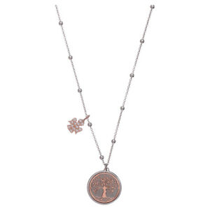 【貨物輸送無料】宝飾品・添え物 アーメンペンダントネックレスシルバーエンジェルライフツリーcollier amen pendentif arbre de la vie ange argent 925
