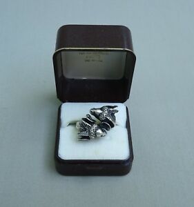 【送料無料】ジュエリー・アクセサリー ベルバグアルジャンフィグラントベリエアッコレtres belle amp; importante bague en argent figurant deux tetes de beliers accolees