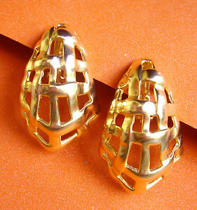 【送料無料】ジュエリー・アクセサリー イヤリングクリップメタルドーレマット1992 boucles doreille clips metal dore mat