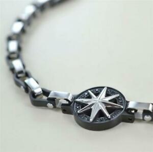 【送料無料】ジュエリー・アクセサリー ブラッチャーレザンカンウオモアッチャイオネロbracciale zancan uomo ehb244 acciaio nero