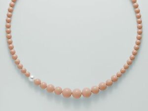 【送料無料】ジュエリー・アクセサリー コラーナドナミルナシルバーパールコーラロローザネックレスペルラcollana donna miluna pcl5079 argento perle corallo rosa collier perla