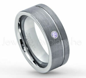 【送料無料】ジュエリー・アクセサリー タンザニテリングパイプカットタングステンリング007ct tanzanite bague, 8mm tuyau coupe tungsten decembre naissance bague 030