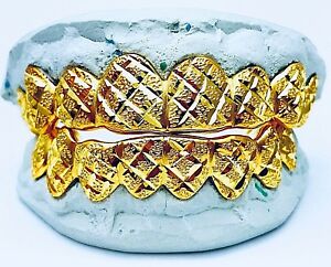【送料無料】ジュエリー・アクセサリー スターリングシルバーイエローゴールドメッキプリンセスダストカットグリルグリルsterling silver w 18k yellow gold plated princess dust cut grill grillz