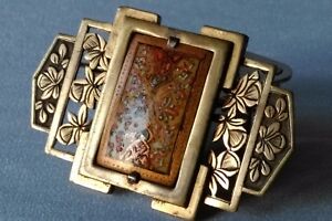 【送料無料】ジュエリー・アクセサリー アールデコブローチミニチュアancienne broche art deco avec miniature