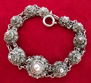 【送料無料】ジュエリー・アクセサリー シルバーブレスレットbracelet ancien en argent massif