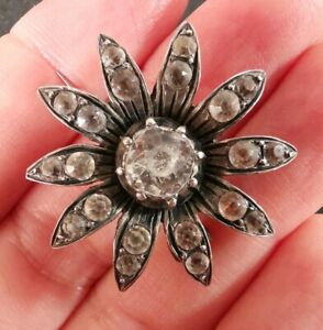 【送料無料】ジュエリー・アクセサリー シルバーブローチbroche ancienne en argent et strasses blancs|hokushin