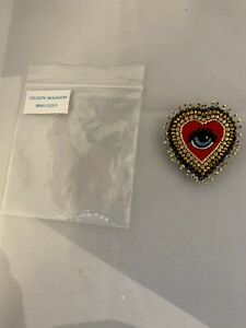 【送料無料】ジュエリー・アクセサリー セレステモガドールブローチラブアイサイズbroche celeste mogador loeil damour ref br01 co3 s taille s 5,5 x 6 cm