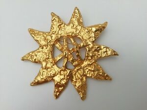 【送料無料】ジュエリー・アクセサリー ヴィンテージスタースタイルサンブローチbroche vintage etoile stylisee soleil