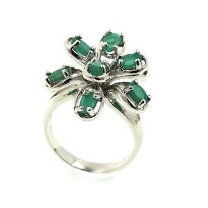 【送料無料】ジュエリー・アクセサリー バゲエメロードシルバーbague emeraude argent 925
