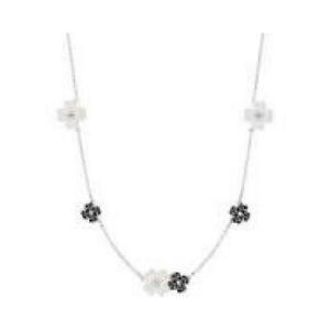 【貨物輸送無料】宝飾品・添え物 コラーナスワロフスキードナレガメタリカオロビアンコcollana swarovski donna 5389491 lega metallica oro bianco